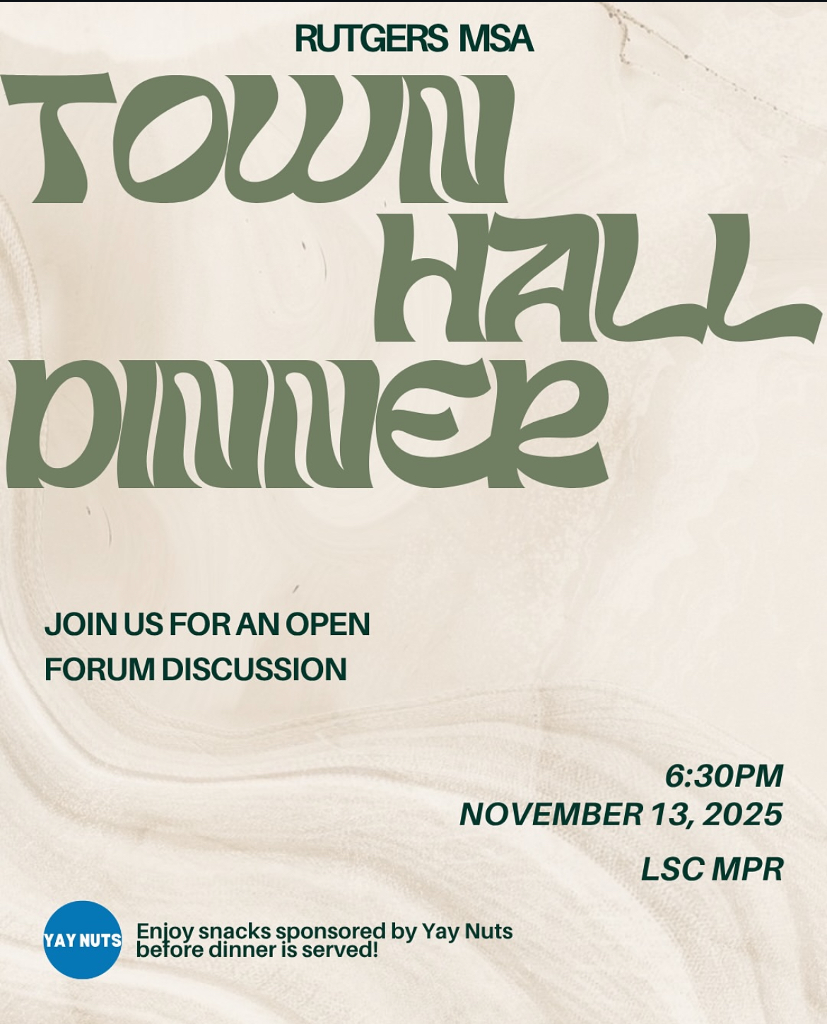 Town Hall Dinner
