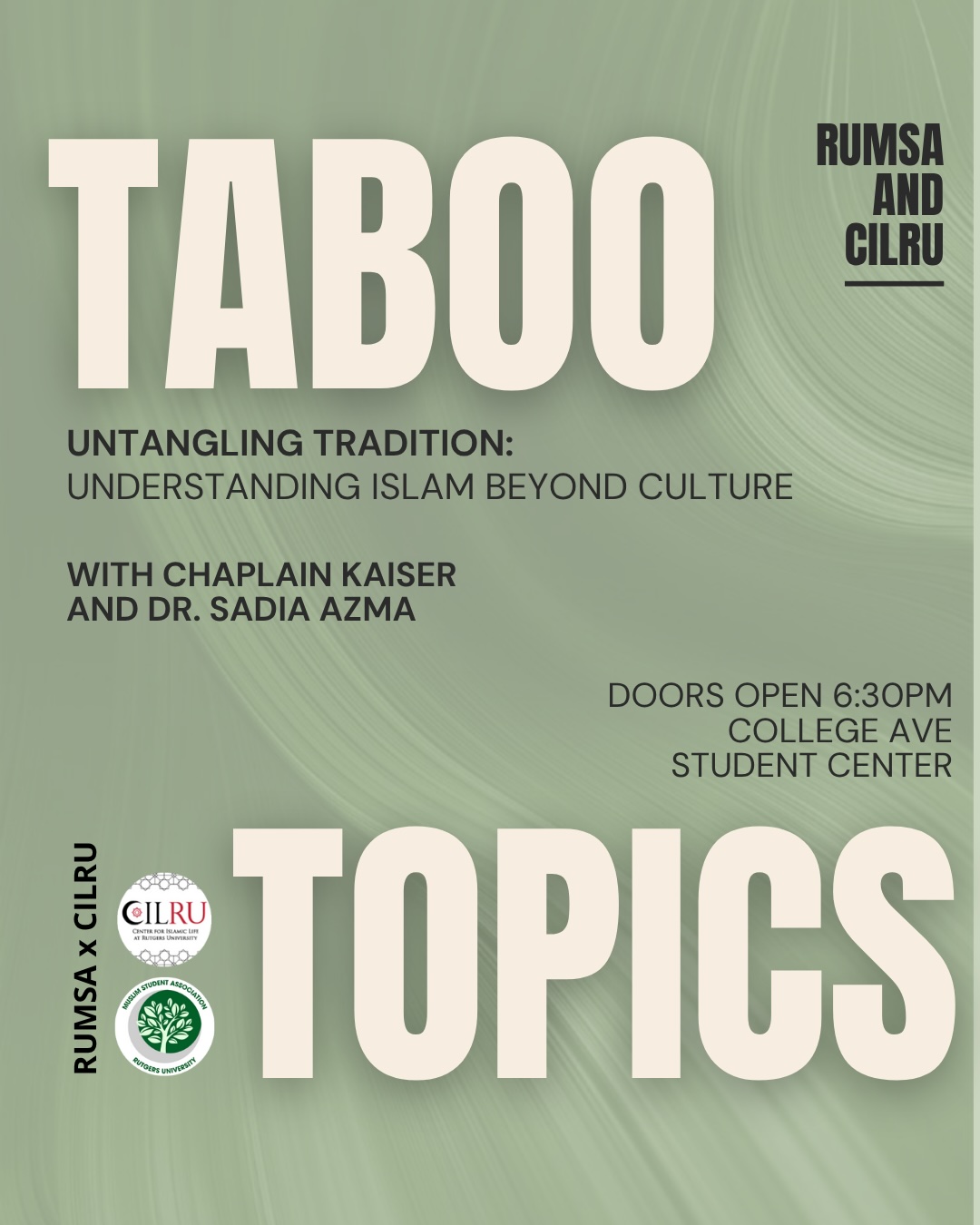 Taboo Topics Flyer
